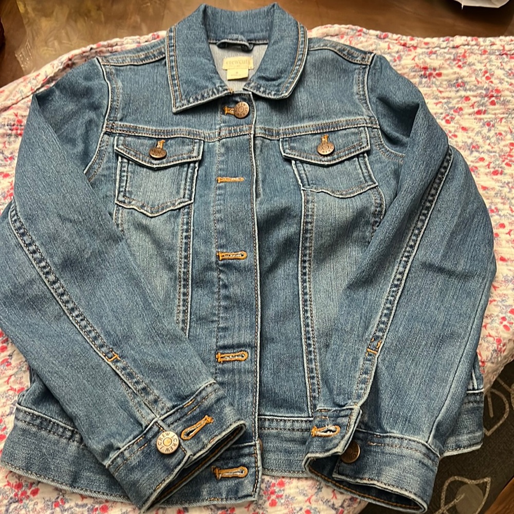 Crewcuts Medium Blue Denim Jacket with Copper Buttons